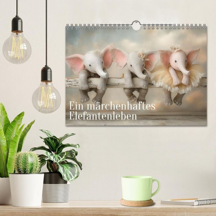 Produktbild: Ein m&auml;rchenhaftes Elefantenleben (Wandkalender 2027 DIN A4 quer), CALVENDO Monatskalender