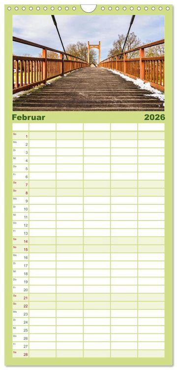 Produktbild: Familienplaner 2026 - Anklam und Umgebung mit 5 Spalten (Wandkalender, 21 x 45 cm) CALVENDO