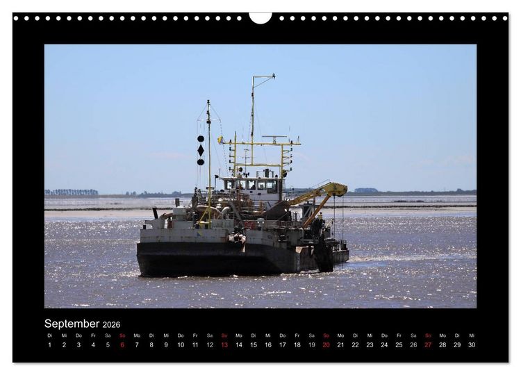 Produktbild: Auf Gro&szlig;e Fahrt - Schiffe im Hafen und auf See (Wandkalender 2026 DIN A3 quer), CALVENDO Monatskalender