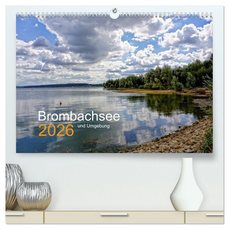 Produktbild: Brombachsee und Umgebung (hochwertiger Premium Wandkalender 2026 DIN A2 quer), Kunstdruck in Hochglanz