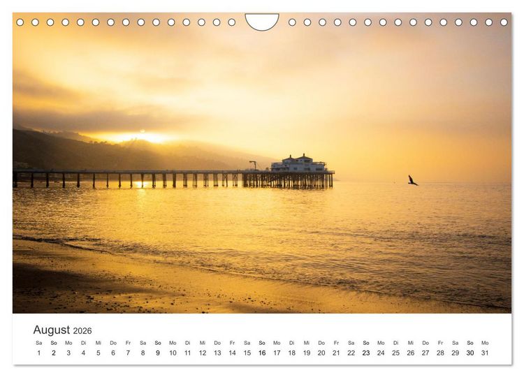 Produktbild: Am Strand von Malibu (Wandkalender 2026 DIN A4 quer), CALVENDO Monatskalender