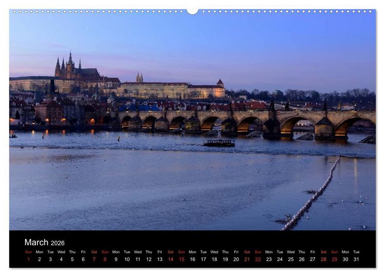 Produktbild: Walking around Prague (High Quality Premium Wall Calendar 2026 DIN A2 landscape),CALVENDO 12 Month Wall Calendar