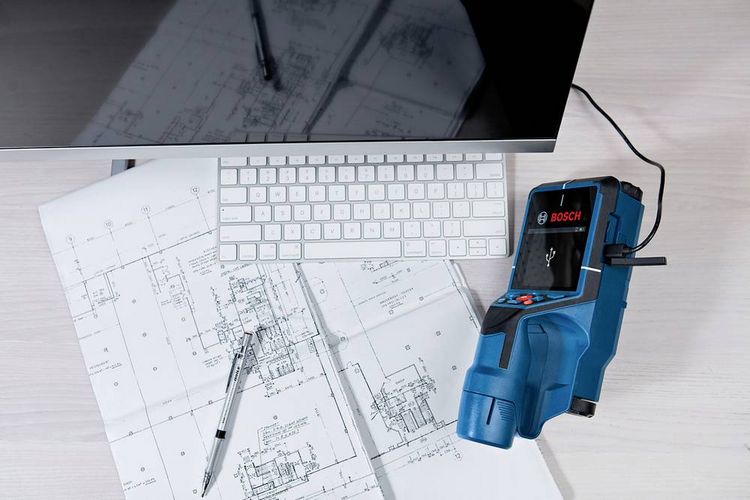 Produktbild: Bosch Professional Ortungsger&auml;t D-Tect 200 C 0601081601 Ortungstiefe (max.) 200 mm Geeignet f&uuml;r eisenhaltiges Metall, Holz, Kunststoff, nicht eise