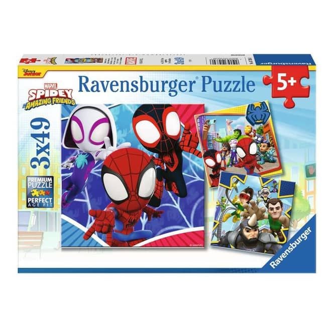 Produktbild: Kinderpuzzle 3x49 Teile - Spider-Man - Spideys Abenteuer