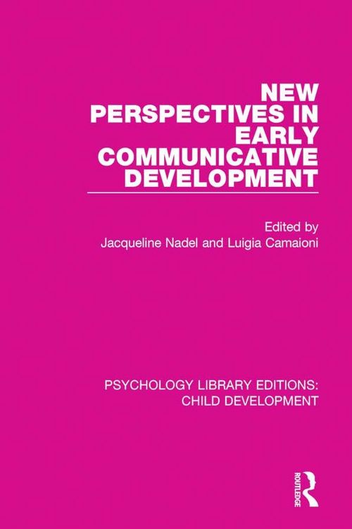 Produktbild: New Perspectives in Early Communicative Development