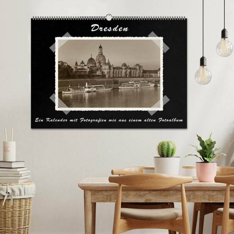 Produktbild: Dresden - Ein Kalender mit Fotografien wie aus einem alten Fotoalbum (Wandkalender 2026 DIN A2 quer), CALVENDO Monatskalender