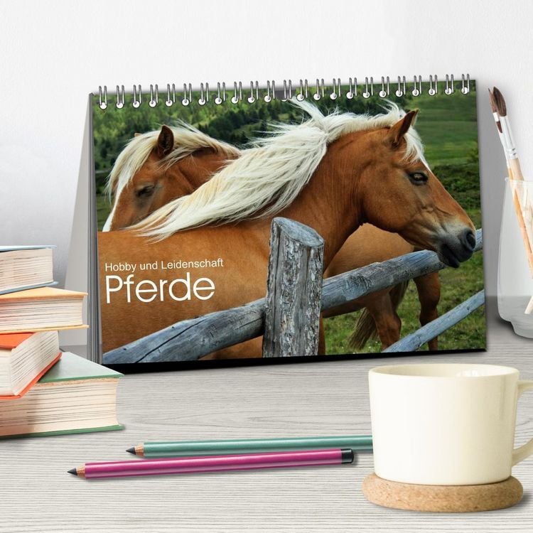 Produktbild: Pferde - Hobby und Leidenschaft (Tischkalender 2026 DIN A5 quer), CALVENDO Monatskalender