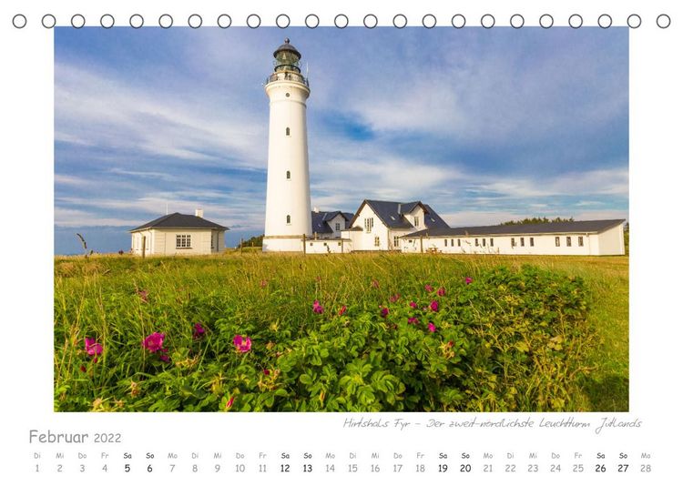 Produktbild: Die Nordseek&uuml;ste J&uuml;tlands - Leuchtt&uuml;rme und Mee(h)r (Tischkalender 2022 DIN A5 quer)