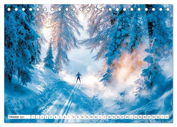 Produktbild: Winterwelten (Tischkalender 2027 DIN A5 quer), CALVENDO Monatskalender