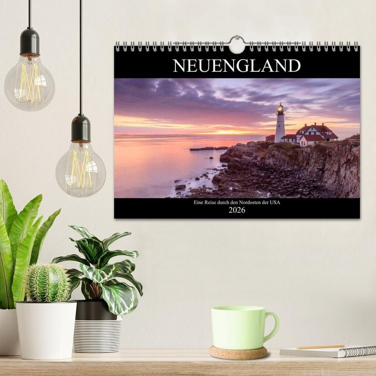 Produktbild: NEUENGLAND - Eine Reise durch den Nordosten der USA (Wandkalender 2026 DIN A4 quer), CALVENDO Monatskalender