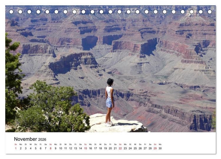 Produktbild: Die sch&ouml;nsten Bucket List Reiseziele (Tischkalender 2026 DIN A5 quer), CALVENDO Monatskalender