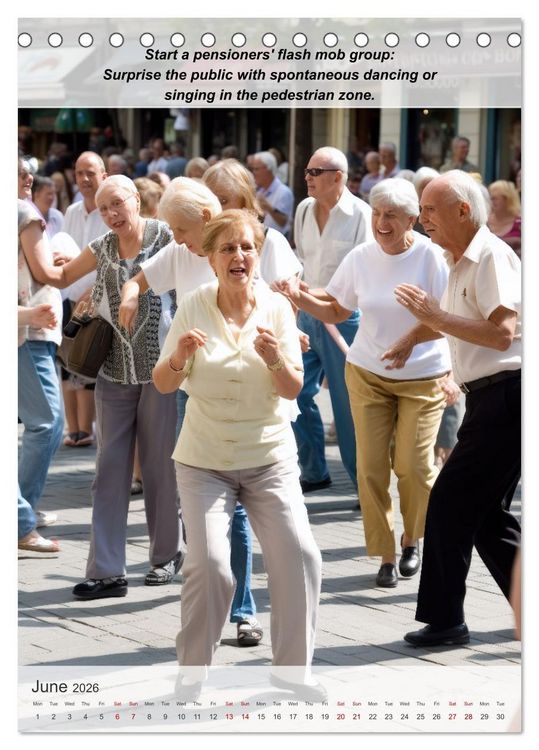Produktbild: Exploring new passions as a pensioner (Desk Calendar 2026 DIN A5 portrait), CALVENDO 12 Month DeskCalendar