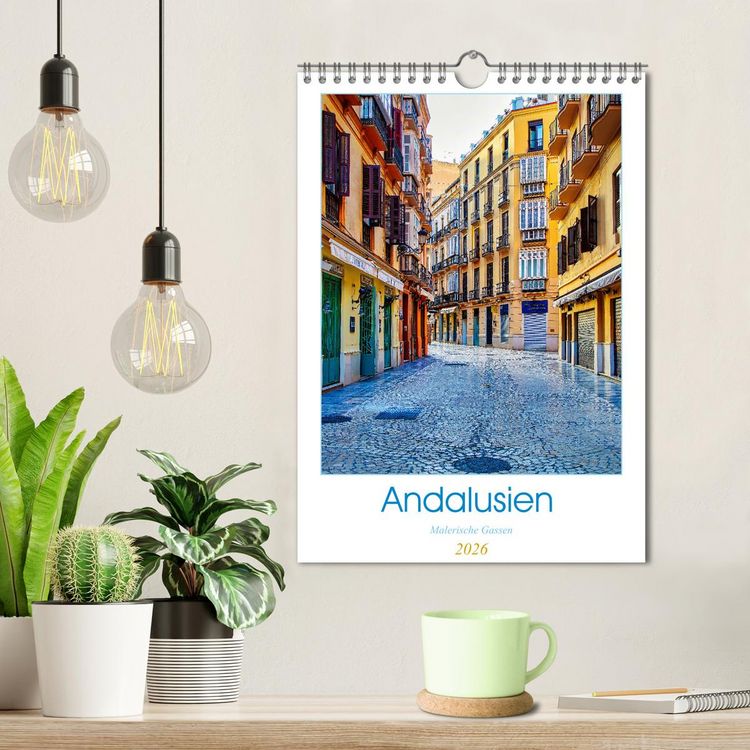Produktbild: Andalusien - Malerische Gassen (Wandkalender 2026 DIN A4 hoch), CALVENDO Monatskalender