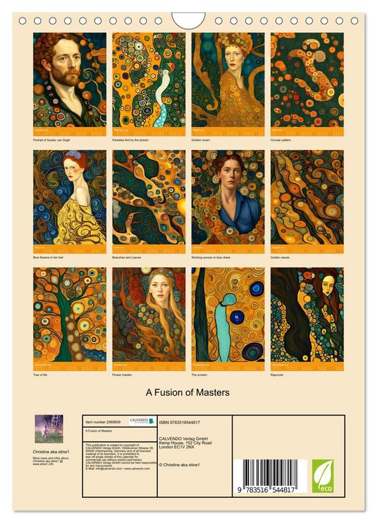 Produktbild: A Fusion of Masters (Wall Calendar 2026 DIN A4 portrait), CALVENDO 12 Month Wall Calendar