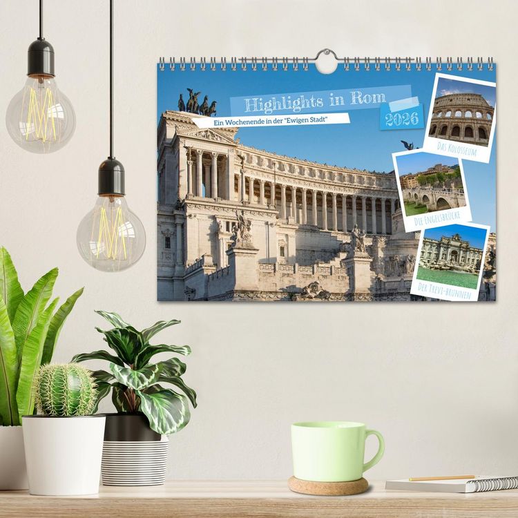 Produktbild: Highlights in Rom - Ein Wochenende in der "Ewigen Stadt" (Wandkalender 2026 DIN A4 quer), CALVENDO Monatskalender