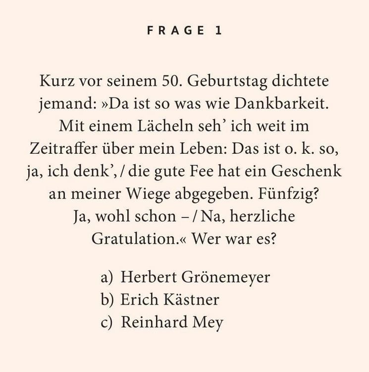 Produktbild: 50. Geburtstag. Das Quiz