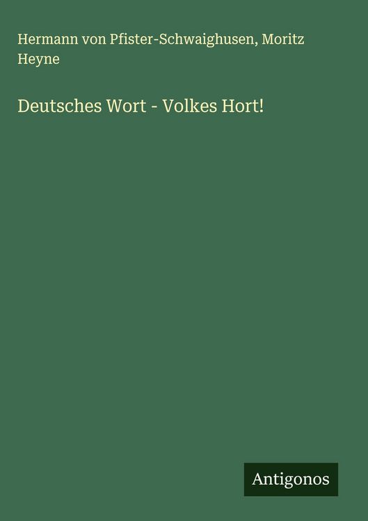 Produktbild: Deutsches Wort - Volkes Hort!