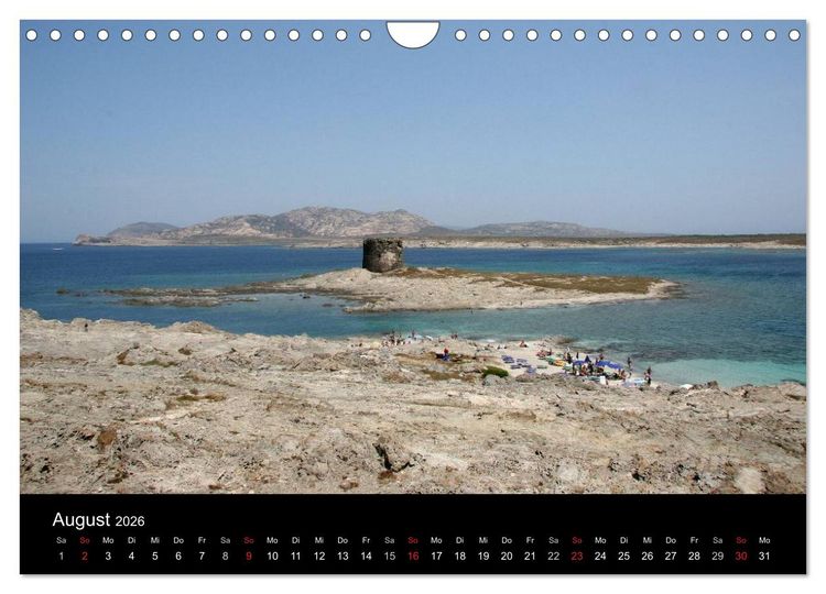 Produktbild: Sardinien 2026 (Wandkalender 2026 DIN A4 quer), CALVENDO Monatskalender