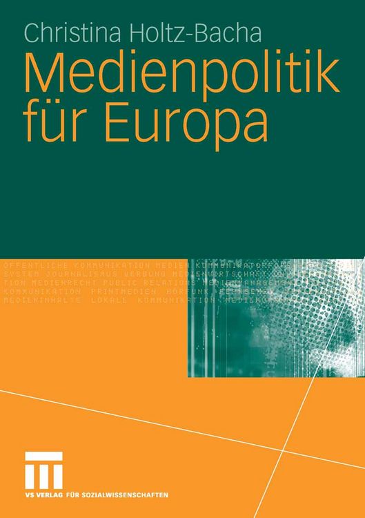 Produktbild: Medienpolitik f&uuml;r Europa