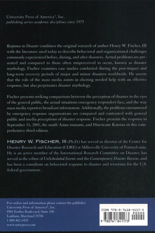 Produktbild: Response to Disaster