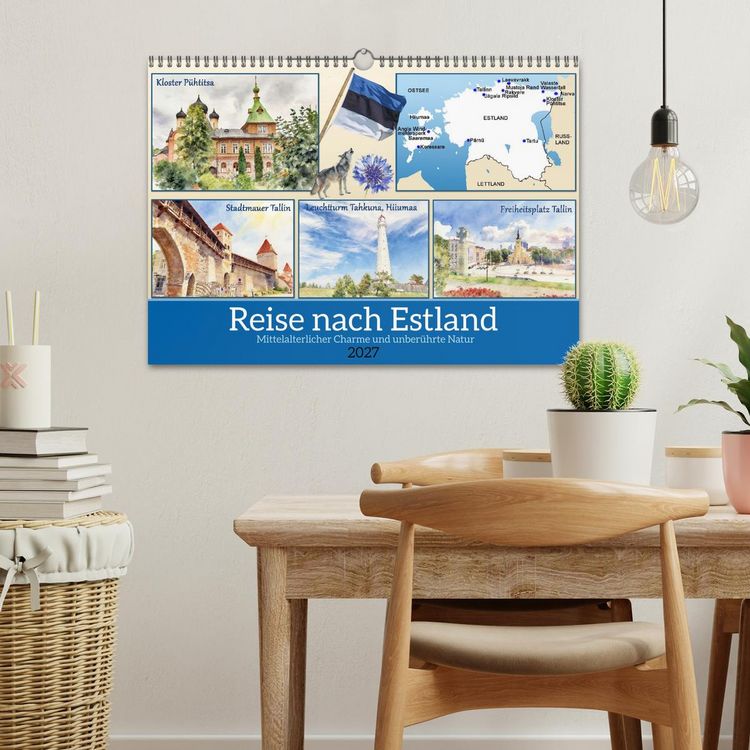 Produktbild: Reise nach Estland (Wandkalender 2027 DIN A3 quer), CALVENDO Monatskalender