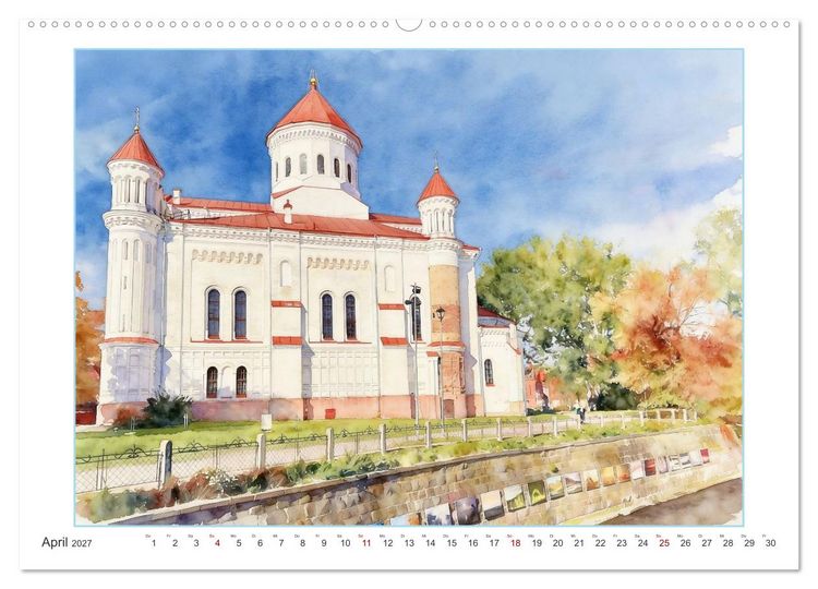 Produktbild: Hauptstadtreise durch's Baltikum (Wandkalender 2027 DIN A2 quer), CALVENDO Monatskalender