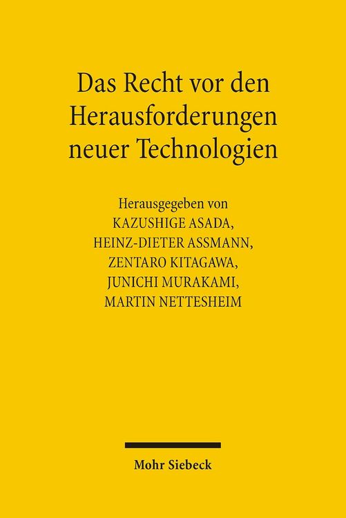 Produktbild: Das Recht vor den Herausforderungen neuer Technologien