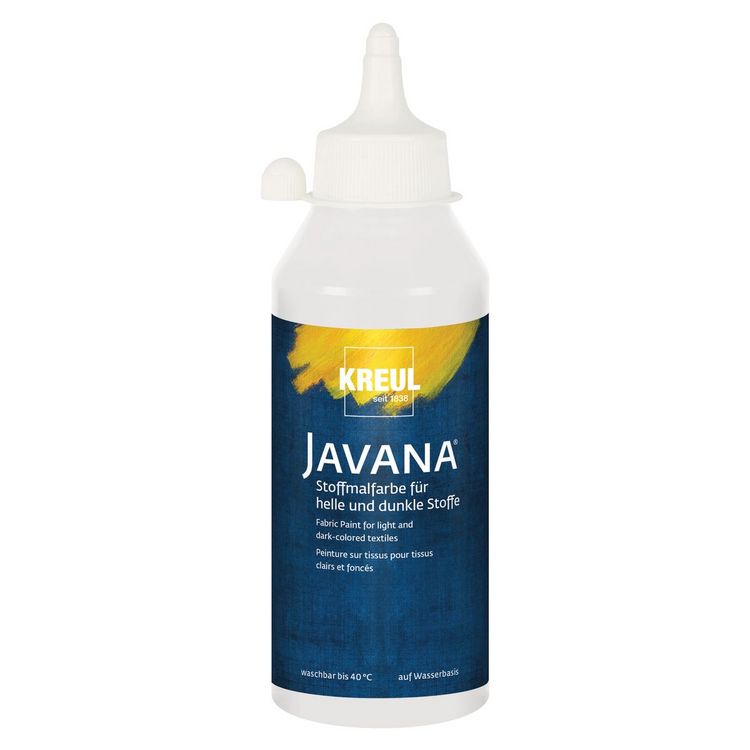 Produktbild: KREUL Stoffmalfarbe JAVANA wei&szlig; 250ml Flasche