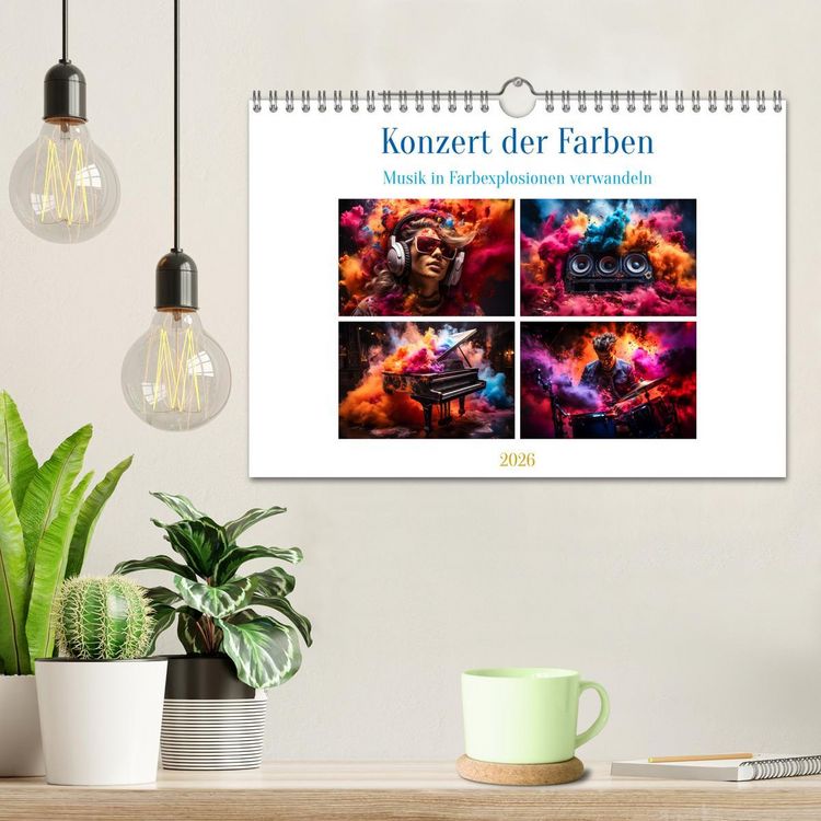 Produktbild: Konzert der Farben (Wandkalender 2026 DIN A4 quer), CALVENDO Monatskalender