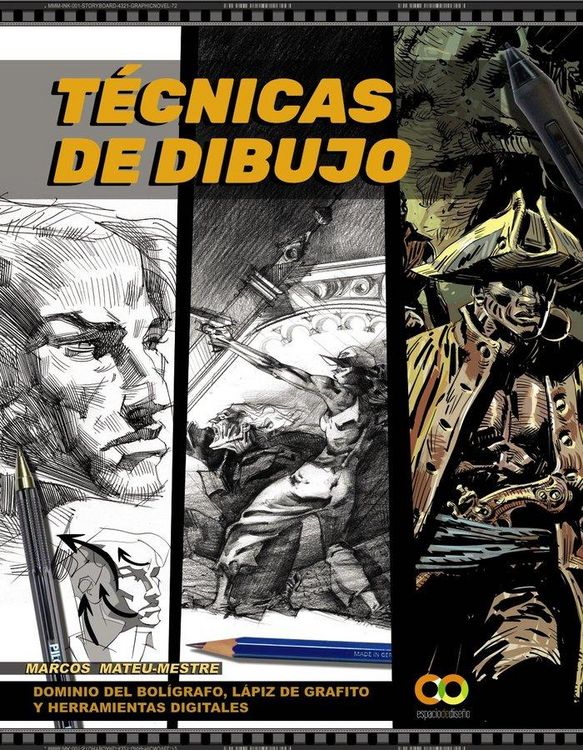 Produktbild: T&eacute;cnicas de dibujo : dominio del bol&iacute;grafo, l&aacute;piz de grafito y herramientas digitales