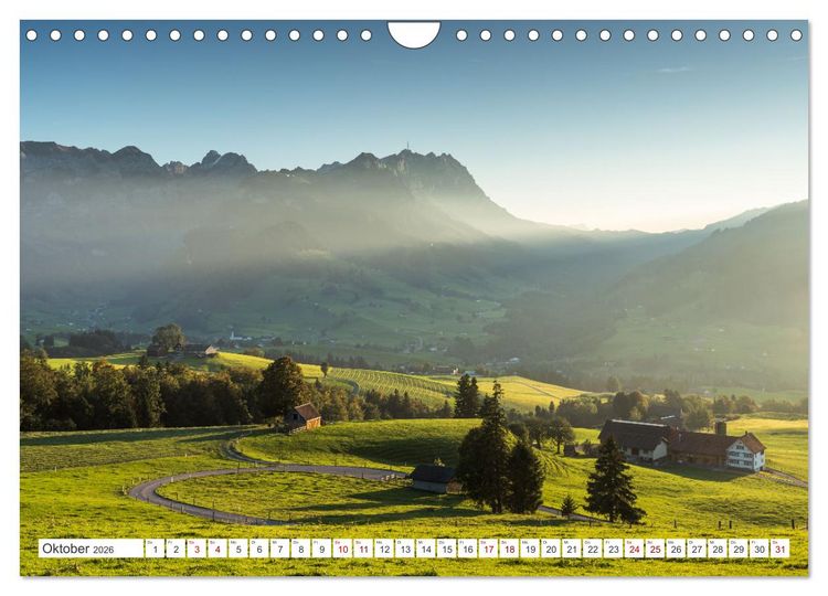 Produktbild: Appenzellerland (Wandkalender 2026 DIN A4 quer), CALVENDO Monatskalender