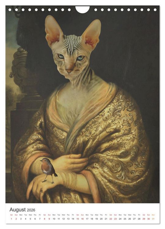Produktbild: Aristocrat Cats (Wall Calendar 2026 DIN A4 portrait), CALVENDO 12 Month Wall Calendar
