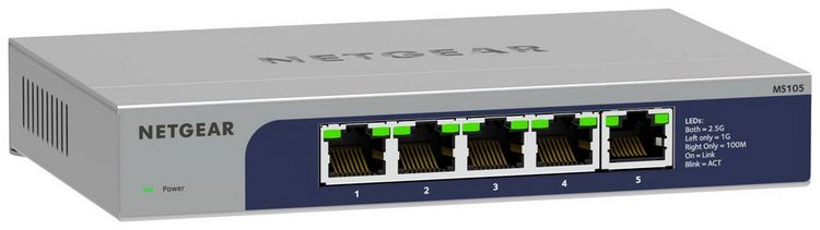 Produktbild: NETGEAR MS105-100EUS MS105 Netzwerk Switch RJ45 5 Port 2.5 GBit/s