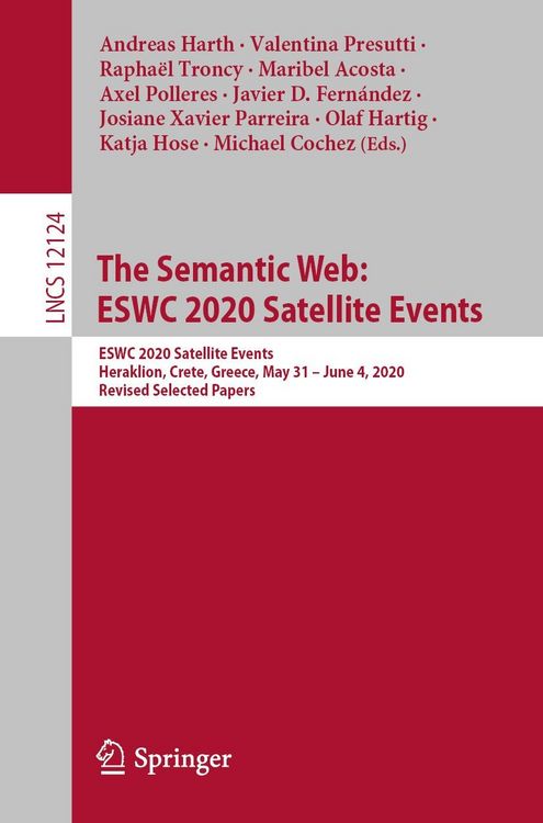 Produktbild: The Semantic Web: ESWC 2020 Satellite Events
