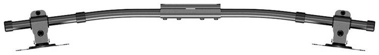 Produktbild: Neomounts Monitor-Tischhalterung FPMA-CB100BLACK 2 Display(s) 25,4 cm (10") - 68,6 cm (27") Schwarz Neigbar