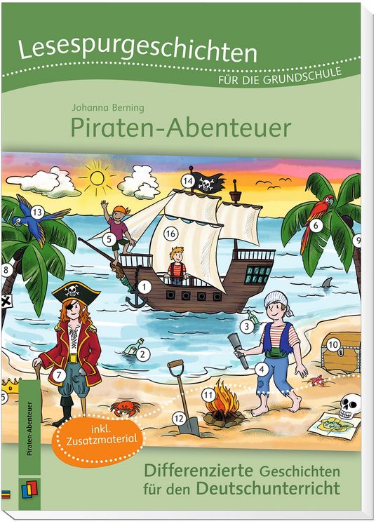 Produktbild: Lesespurgeschichten f&uuml;r die Grundschule &ndash; Piraten-Abenteuer