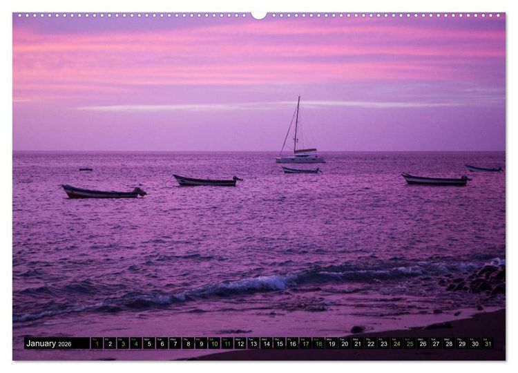 Produktbild: Cabo Verde - Africa's Dream Archipelago (High Quality Premium Wall Calendar 2026 DIN A2 landscape),CALVENDO 12 Month Wall Calendar
