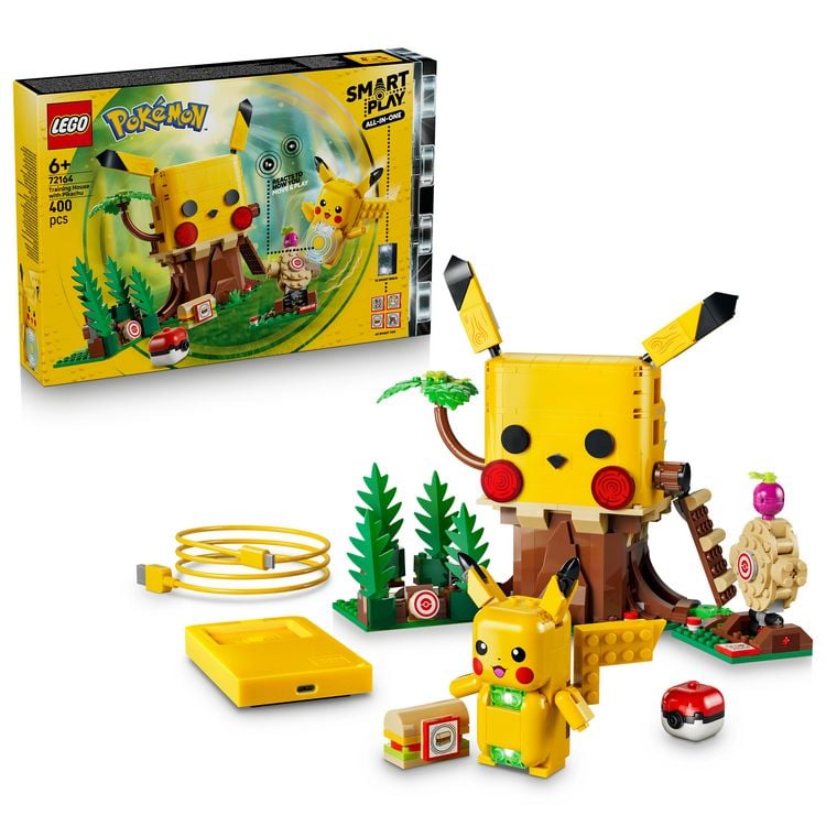 Produktbild: LEGO Pok&eacute;mon: SMART Play: Trainingshaus mit Pikachu All-in-1 Set 72164