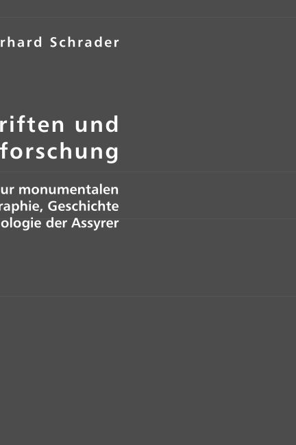 Produktbild: Schrader, E: Keilinschriften und Geschichtsforschung