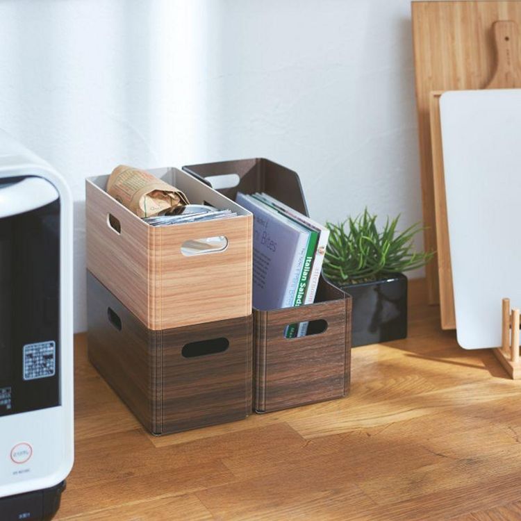 Produktbild: KiiNi Box S Dunkelbraun &ndash; Aufbewahrungsbox Holzoptik