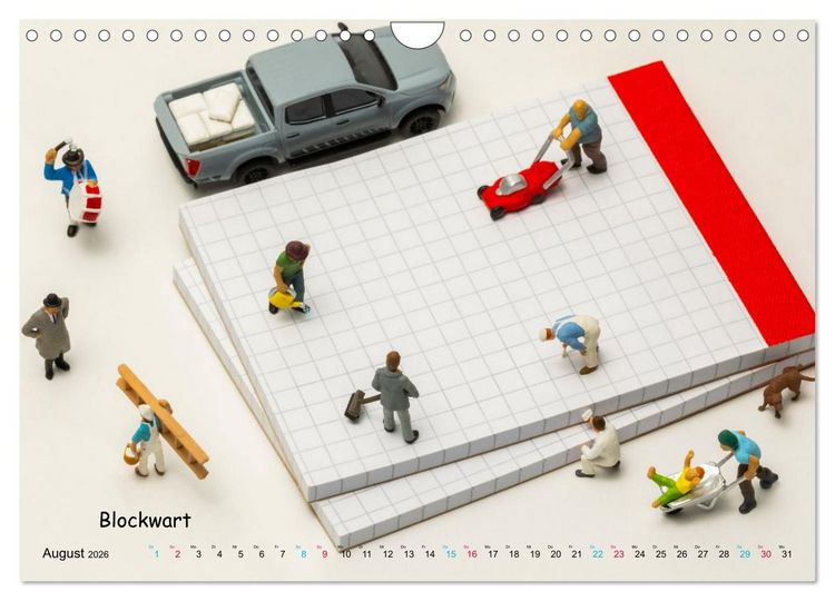 Produktbild: Fahrgaststreik! ... und andere Mini-Welten (Wandkalender 2026 DIN A4 quer), CALVENDO Monatskalender
