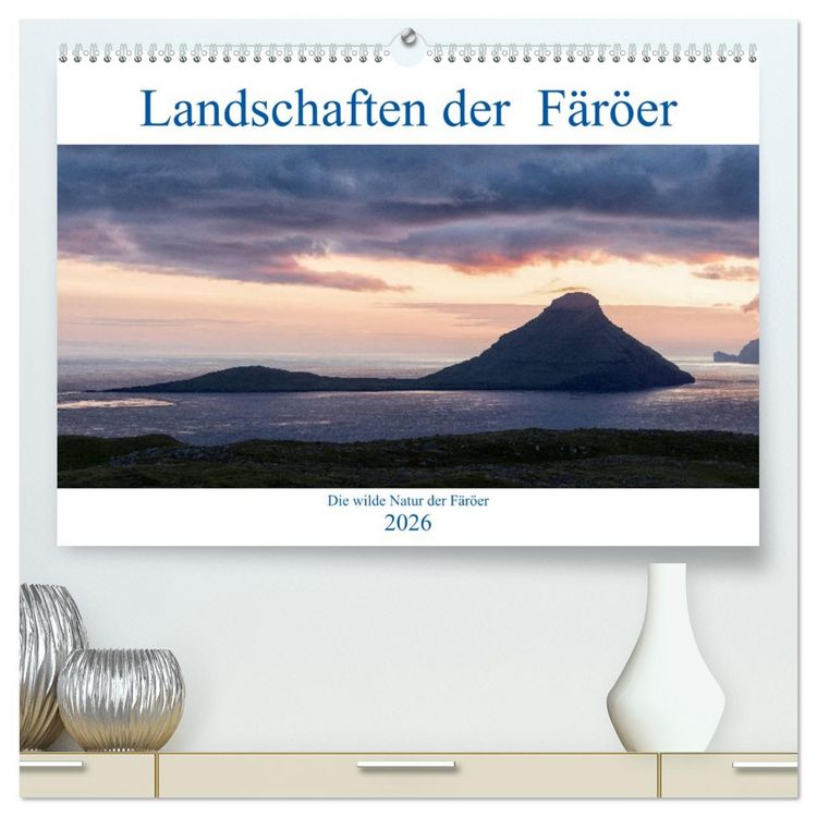 Produktbild: Landschaften Der F&auml;r&ouml;er (hochwertiger Premium Wandkalender 2026 DIN A2 quer), Kunstdruck in Hochglanz
