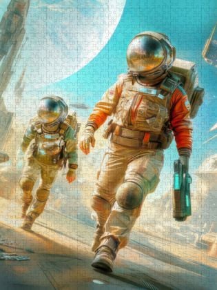 Produktbild: CALVENDO Puzzle Science-Fiction-Zukunftsvisionen | 1000 Teile Lege-Gr&ouml;&szlig;e 64x48cm Foto-Puzzle f&uuml;r gl&uuml;ckliche Stunden