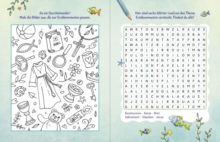 Produktbild: Der Wunschfisch. Mein Erstkommunion-Rätselbuch