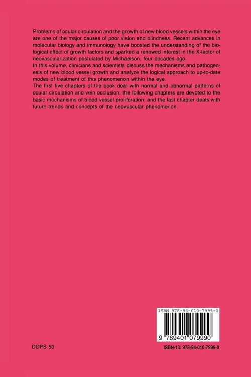 Produktbild: Ocular Circulation and Neovascularization