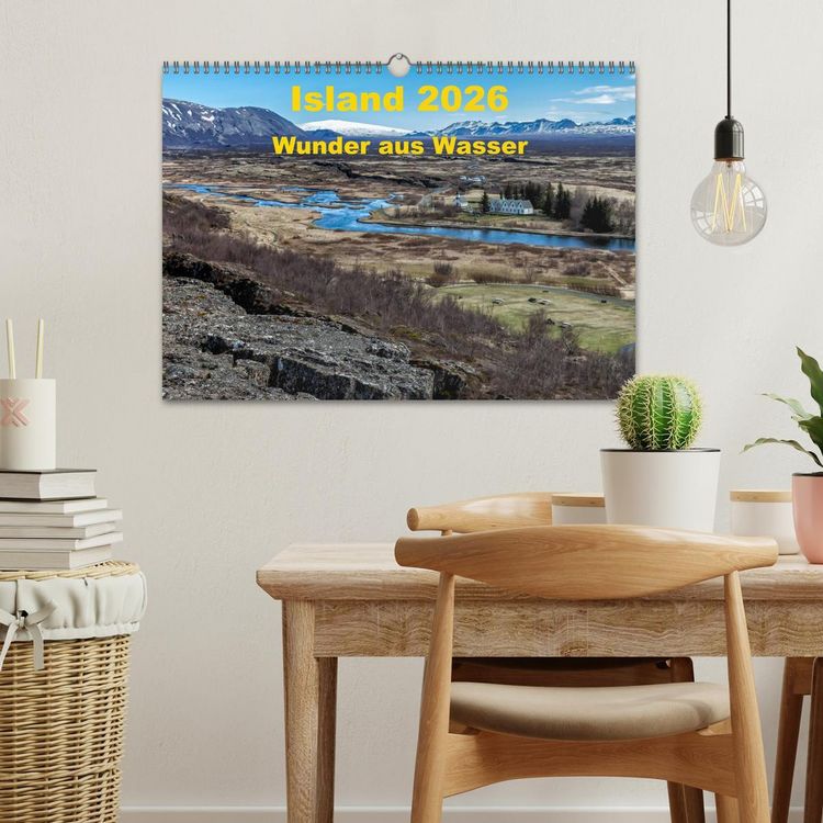 Produktbild: Island &ndash; Wunder aus Wasser (Wandkalender 2026 DIN A3 quer), CALVENDO Monatskalender