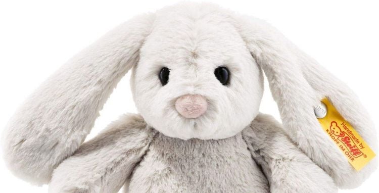 Produktbild: Steiff 080463 - Soft Cuddly Friends: Hoppie Hase, hellgrau 18 cm