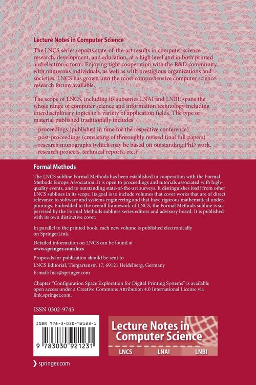 Produktbild: Software Engineering and Formal Methods