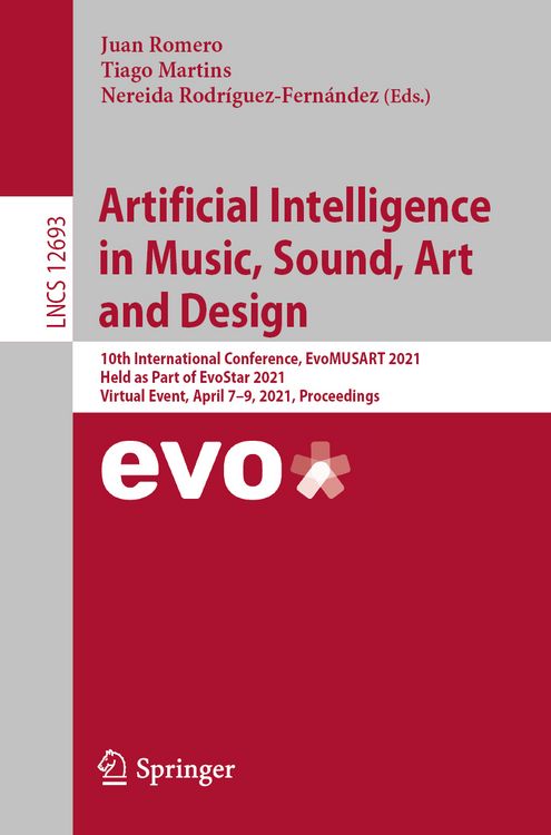 Produktbild: Artificial Intelligence in Music, Sound, Art and Design