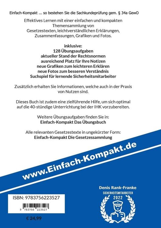 Produktbild: Sachkundepr&uuml;fung gem. &sect; 34a GewO